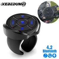 Wireless Remote Controller Media Button Helmet Earphone Motorcycle Handlebar Car Steering Wheel Remote Control for IOS Android
