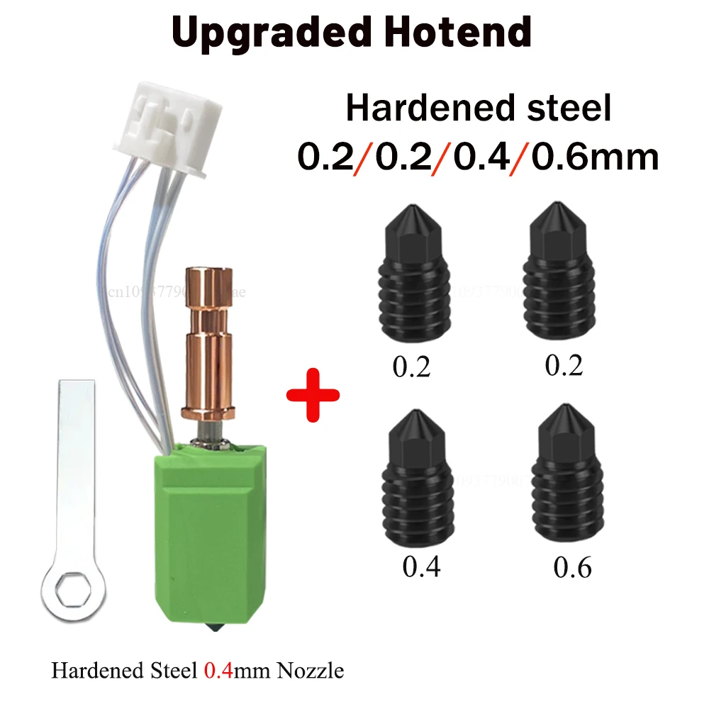 Hotend Céramique TGHongKy Pour Anycubic Kobra S1 Combo & S1 ACE Pro - Kit Extrudeur Complet Avec 2 Buses Laiton & 2 Manchons Silicone