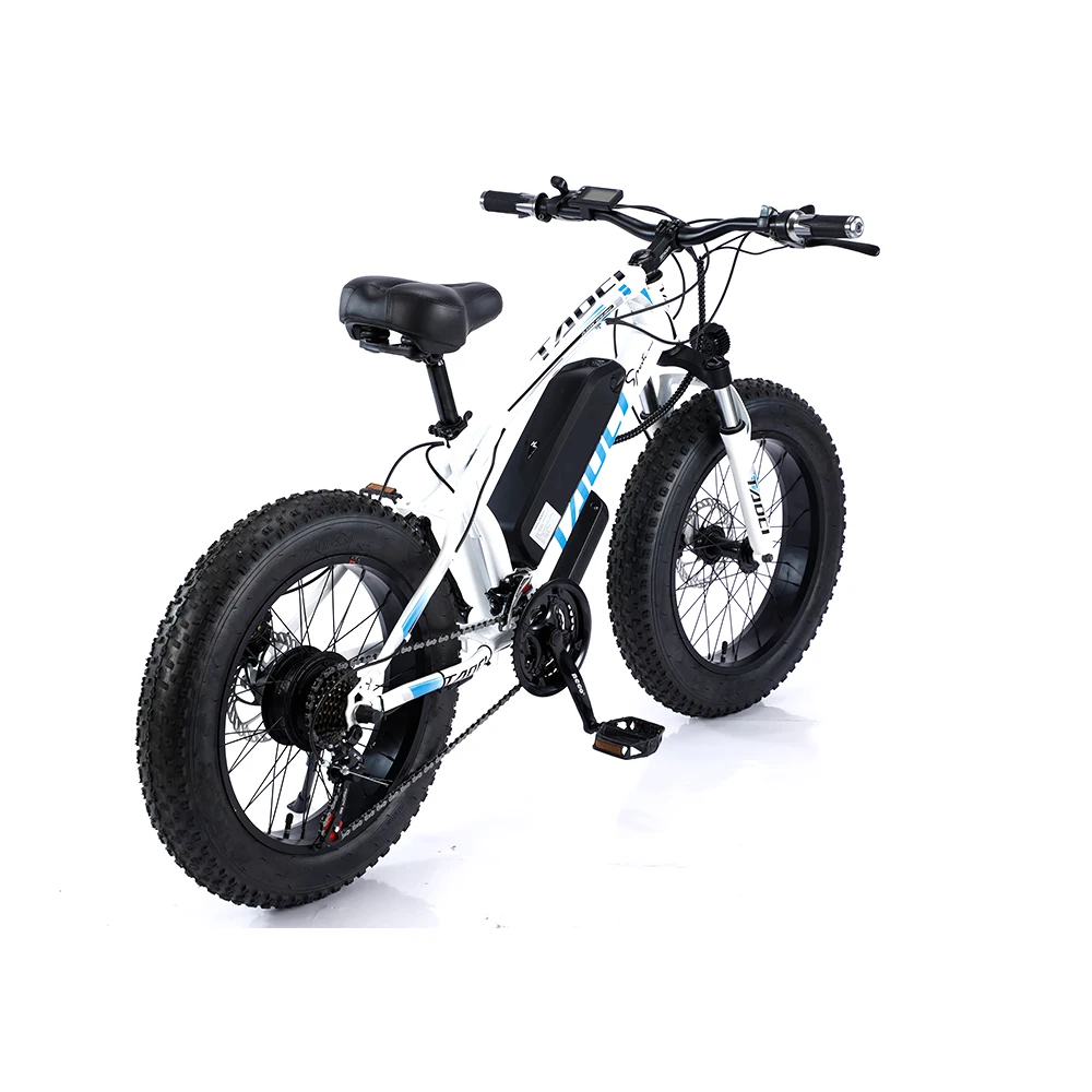 

20-дюймовый электрический велосипед (электровелосипед) 350 Вт 36 В, с толстыми шинами, из высокоуглеродистой стали, горный электровелосипед для взрослых