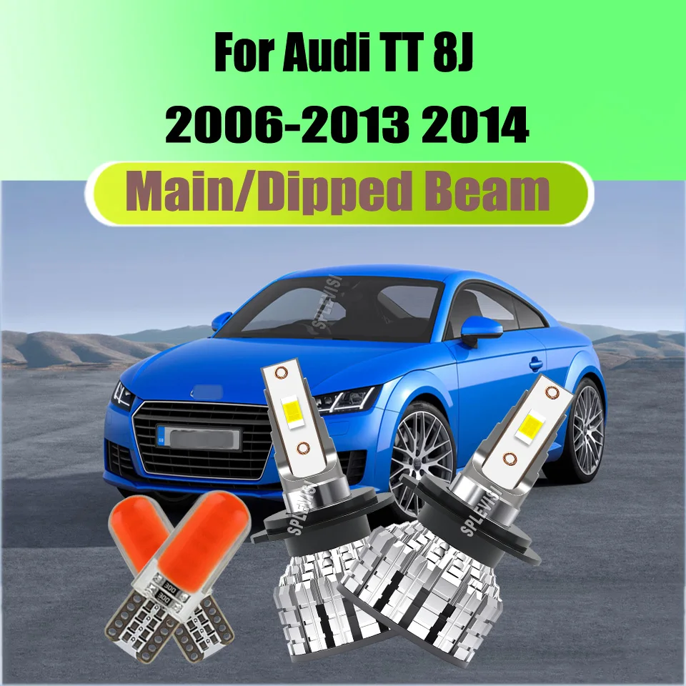 

H7 Headlight Led Bulbs -wider range of illumination longer range and better visibility For Audi TT 8J 2006 2007 2008 2009-2014