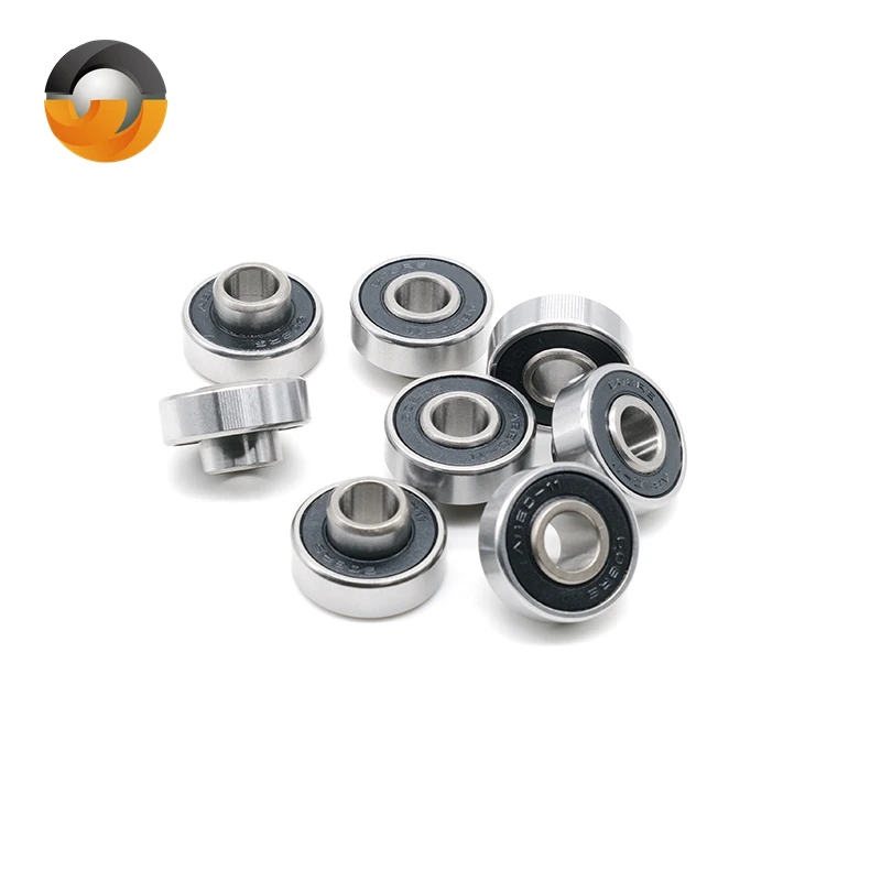 8 szt. Łożysk do deskorolki 608RS 8x22x7mm zintegrowane z podkładką dystansową, łożyska do longboardu 608, łożyska do desek do tańca, łożyska do desek double rocker.