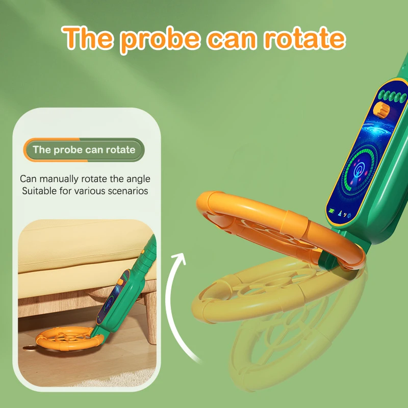 Kids Treasure Hunting Set Gold Detector Kit Adjustable Metal Coin Finder Lightweight Metal Detector Toy Camping  Beach