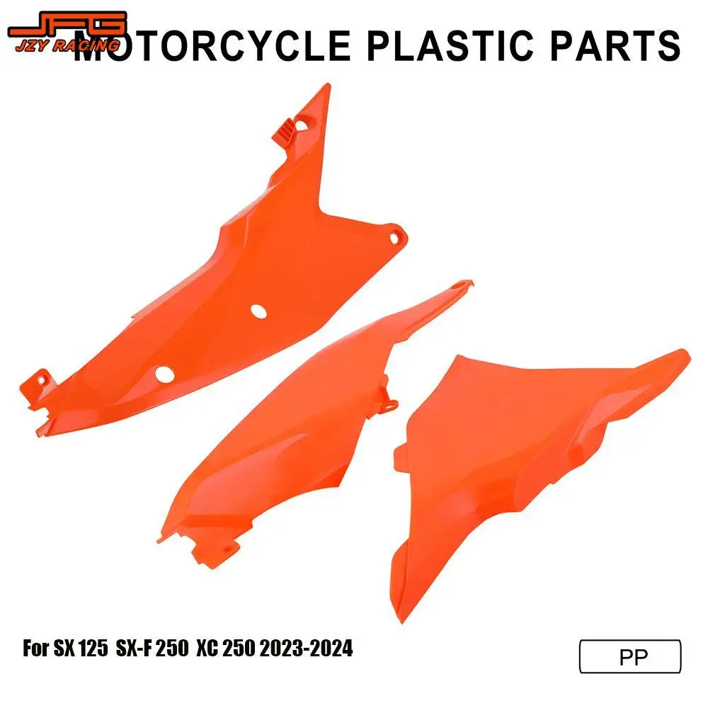 For KTM SX SX-F XC XC-F 125 250 300 350 450 2023 2024 Motorcross PP Plastic Rear Side Panels Fairing Body Cover Frame Case Guard