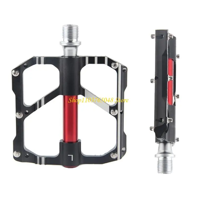 

R53E Antiskid Road Bicycles Pedal Quickly Release Pedal 3 Bearings Flat Cycling Pedal
