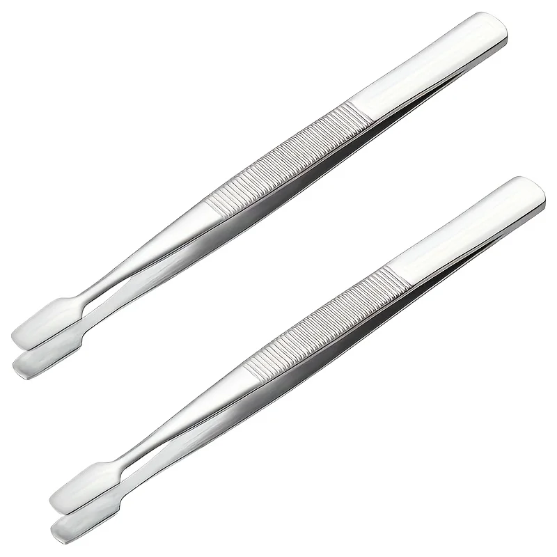 Precision Stamp & Collectible Tweezers with Wide Tip for stamps coins philately Durable for philately for coin collecting