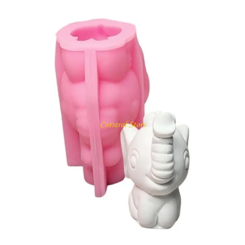 

M4YF Artistic Silicone Mold Creative Individuals Crafting Elephant Figures Moulds Perfect for Art Classes and Home Decoration