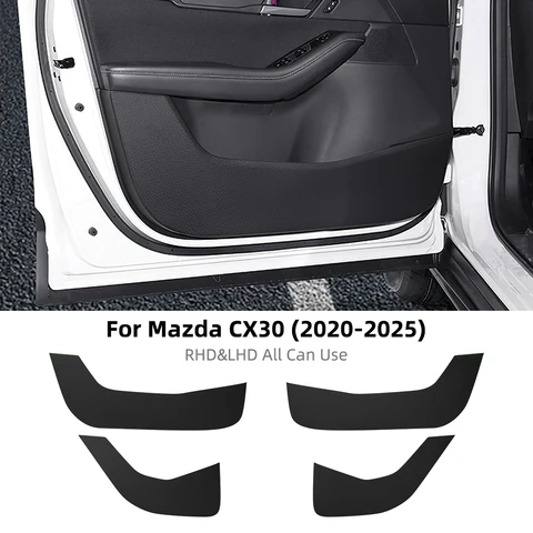 Для Mazda CX30 2020-2025: Защитная накладка на дверь из замши, водонепроницаемая, от царапин, для нижней части двери, модификация интерьера, автомобильные аксессуары