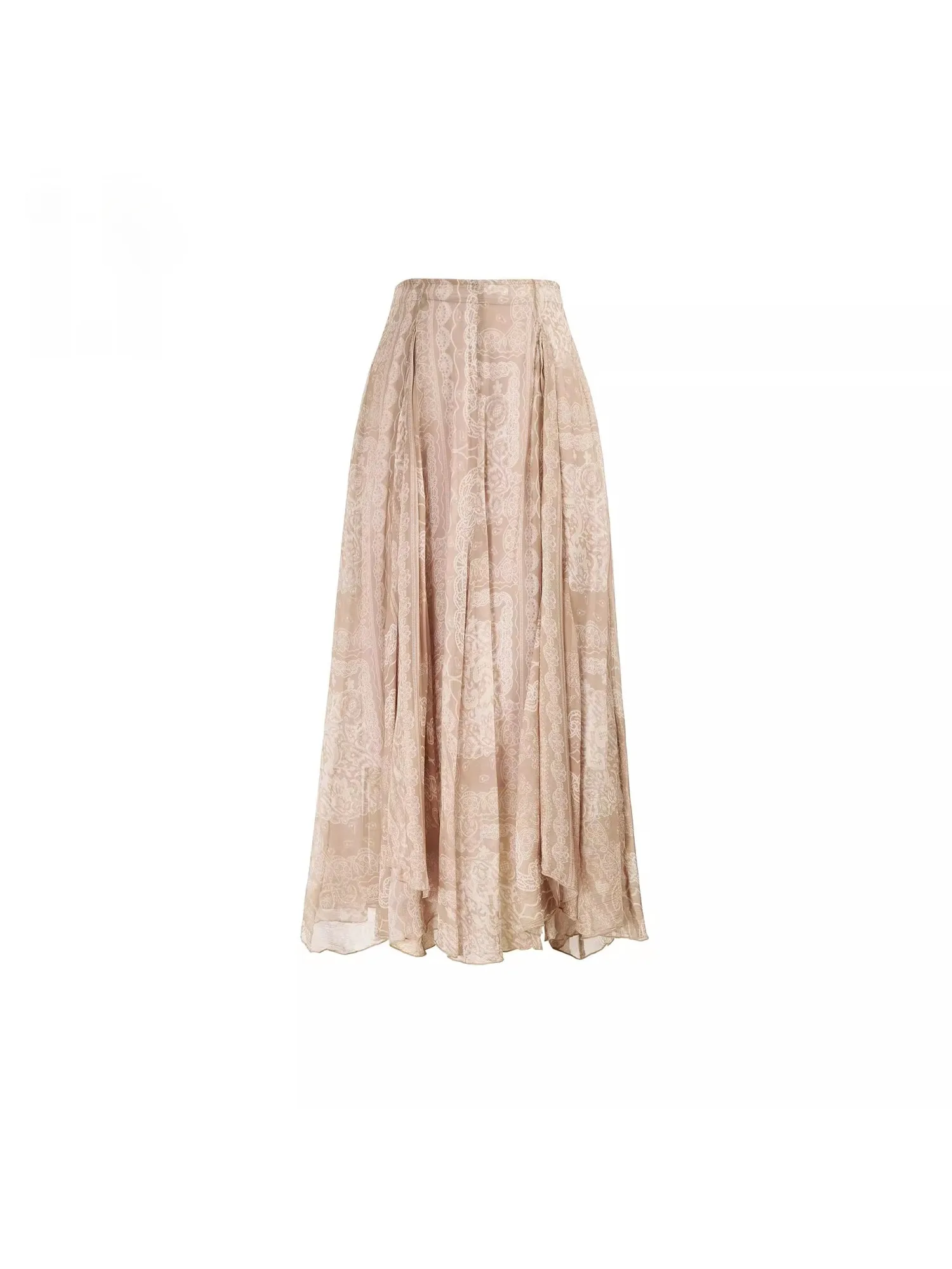 

Ele Lace f Skirt Loose High Waist Slimming Women's Faion Spring Summer New Sle Casual Polyester Viscose Fiber