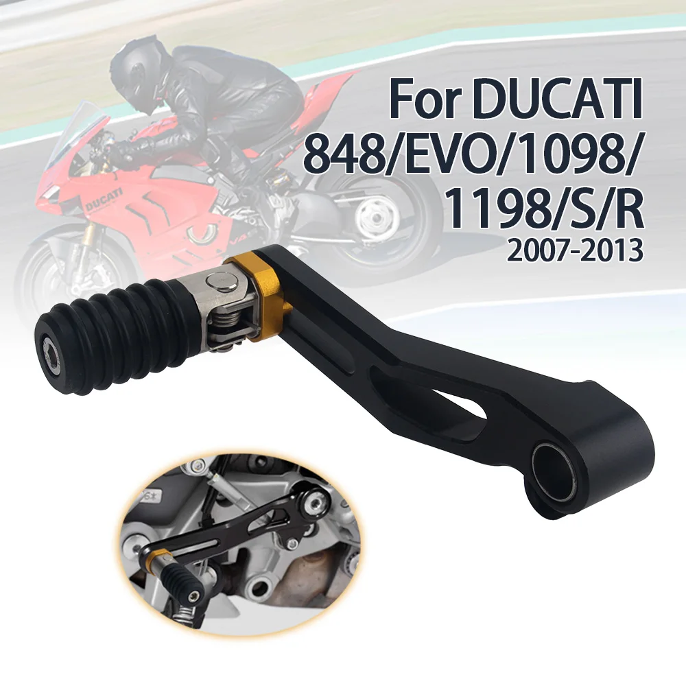 Motorcycle Accessories Fits for Ducati 848 EVO 1198 R 1198S 1098 1098S 1098R Adjustable Folding Gear Shifter Shift Pedal Lever