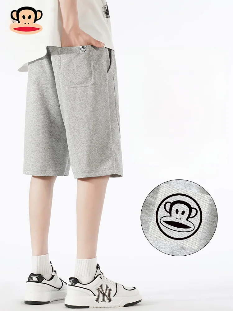 

Мужские летние тонкие свободные повседневные брюки Paul Frank American Sle Ice Silk Sports, дышащие, быстросохнущие, прямого кроя, средней длины