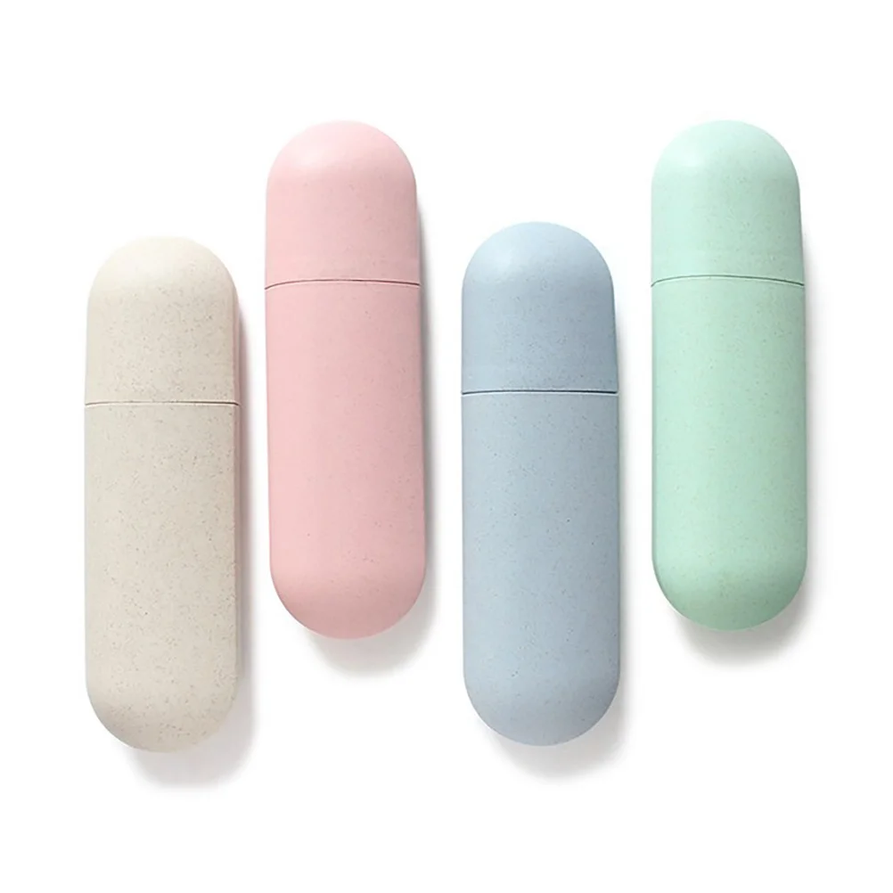 

Чехол для зубной щетки из полипропилена, материал из пшеничной соломы, скандинавский бежевый держатель для хранения зубной щетки, зубной пасты, пылезащитный гигиенический чехол