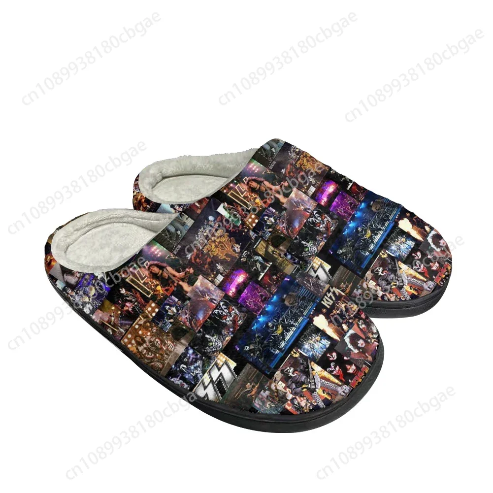 

Hot Cool Kiss Band Fashion Cotton Custom Slippers Mens Womens Sandals Plush Casual Keep Warm Shoes Thermal Comfortable Slipper