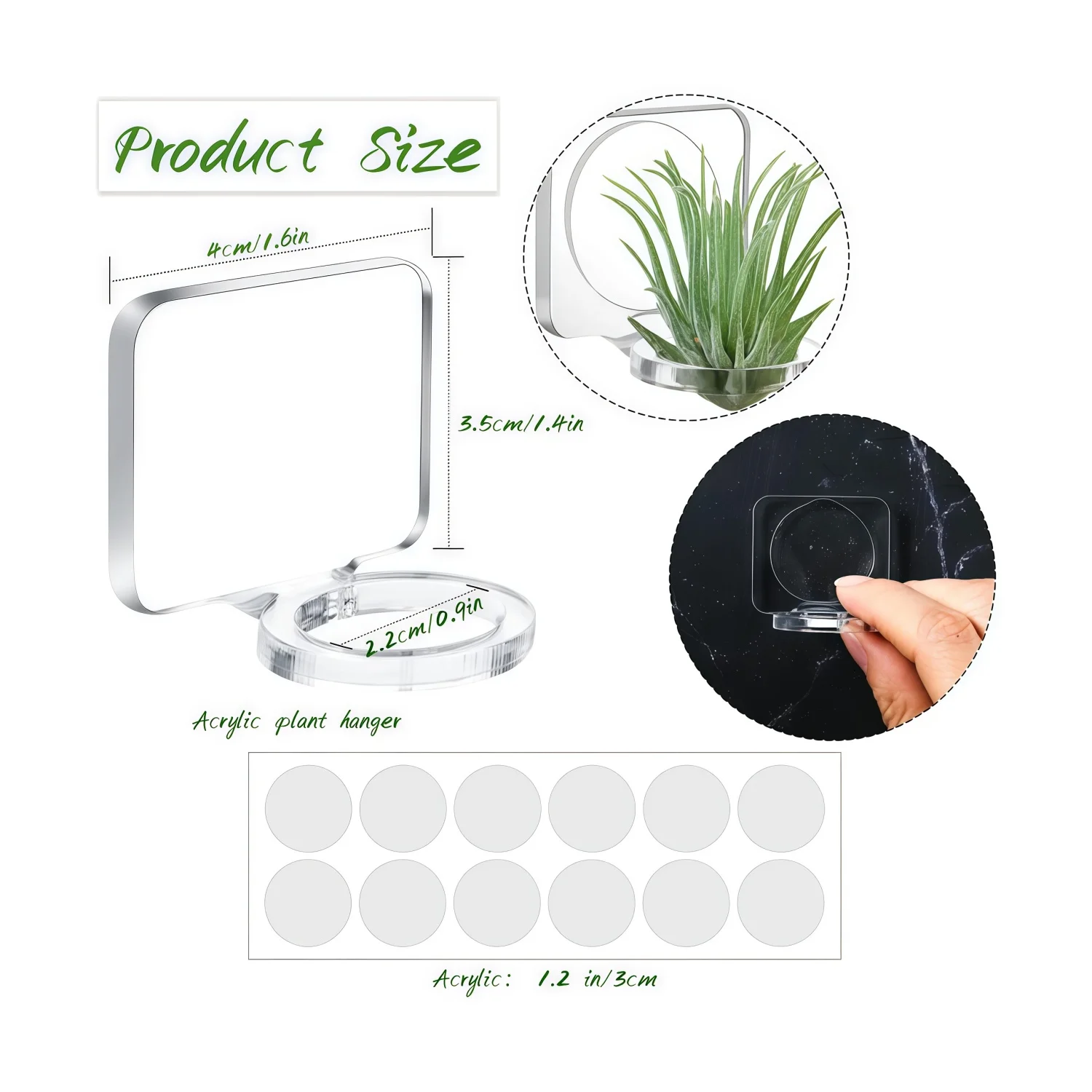 Clear for acrylic Plant Display Shelf for Natural Light Enhancement and Visual Continuity in Living Rooms Kitchens and Studios