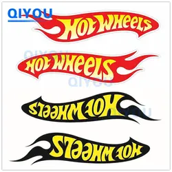 Modne Hot Wheels naklejki samochodowe nadają się do wycinanych naklejka z PVC dla karoseria szyby przedniej i walizki na kółkach kaski wyścigowe