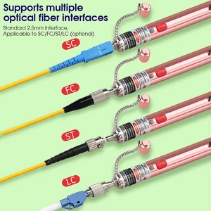 Fiber Optic Cable Tester, Visual Fault Locator, Pen Type, Red Light, Free Shipping, 10-50MW Optional, 30mW 10 Main Sales Active Fiber Identifier - №10