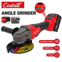 For Milwaukee Brushless Angle Grinder 100mm/125mm Braking 3 Gears Electric Cordless Polishing Speed Cutting Power Tools