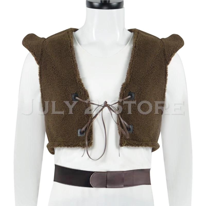 Disfraz de SHrek para Cosplay, máscara de monstruo verde, guantes de caballero, uniformes para disfraz, traje de fiesta de Halloween para hombre, Top de juego de rol, pantalones, chaleco 2025