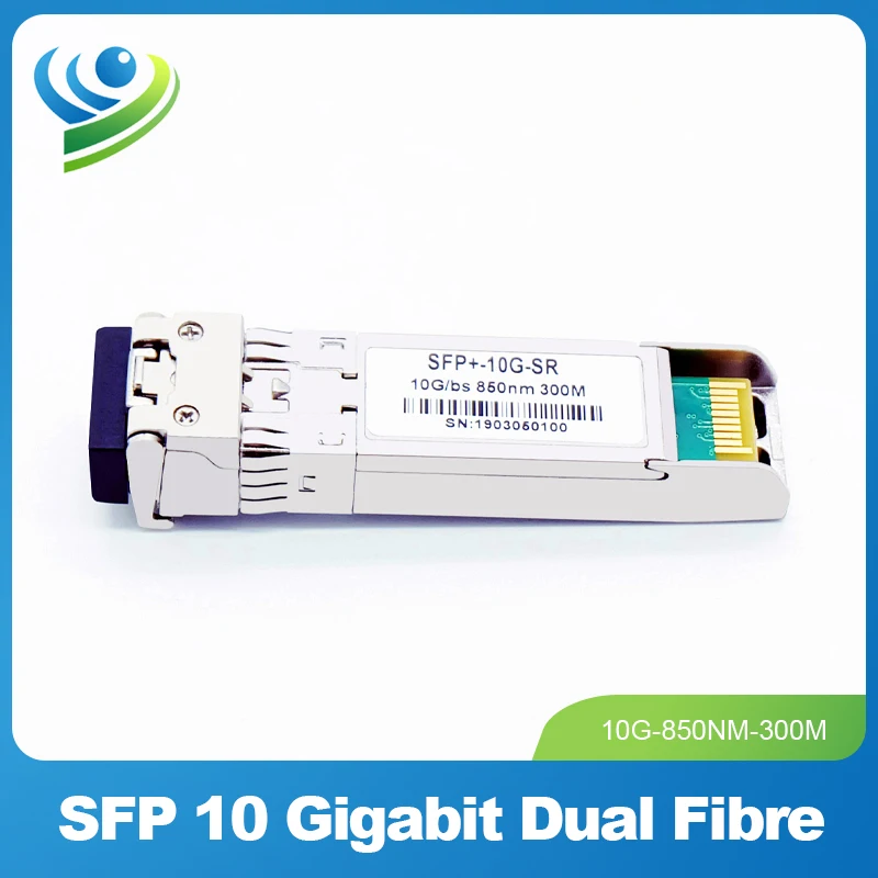 10G SFP Module Multimode 10GBASE-SR 850nm 300M Dual Fiber Optic Transceiver Module Compatible with Huawei/Mikrotik/Cisco Switch