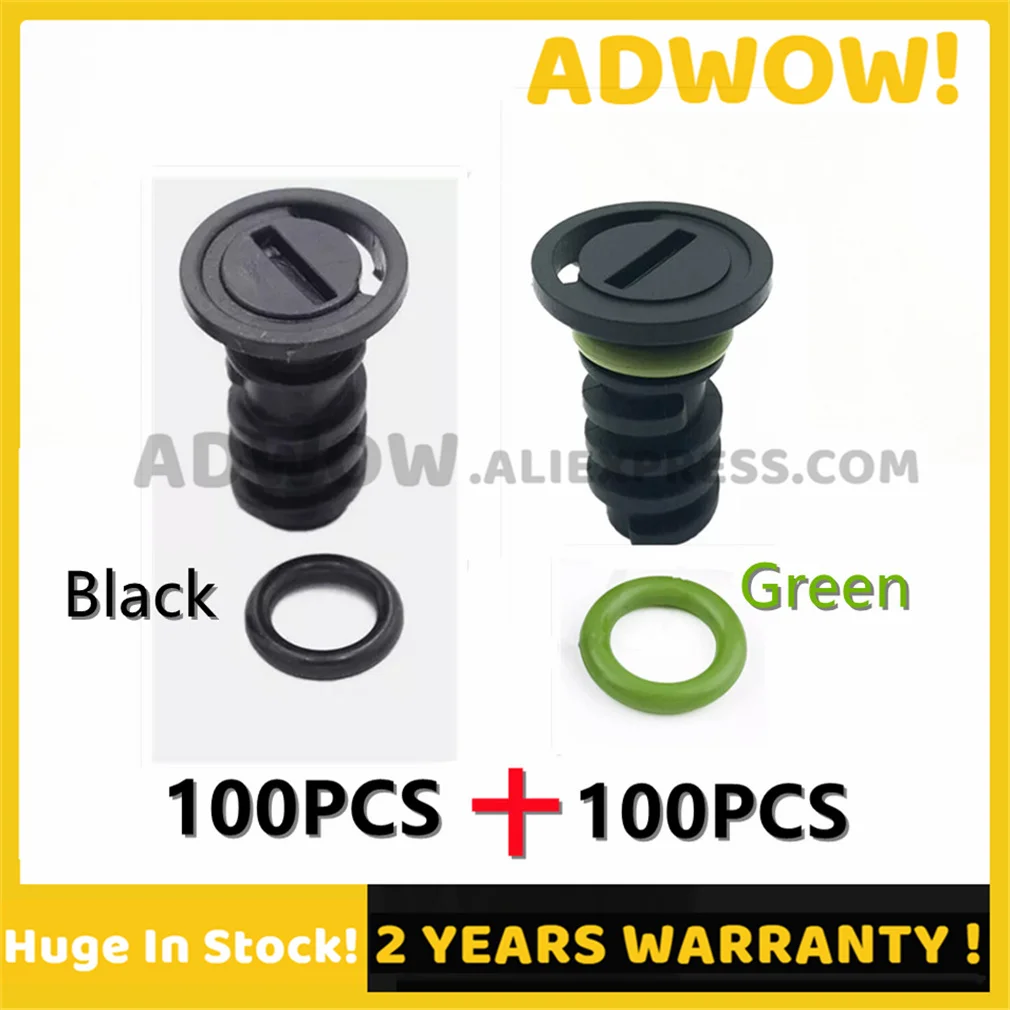 

New 200PCS A0029902017 0029902017 Green/Black Rubber Ring Engine Oil Pan Drain Screw Plug Plastic for Mercedes-Benz C63 AMG S550