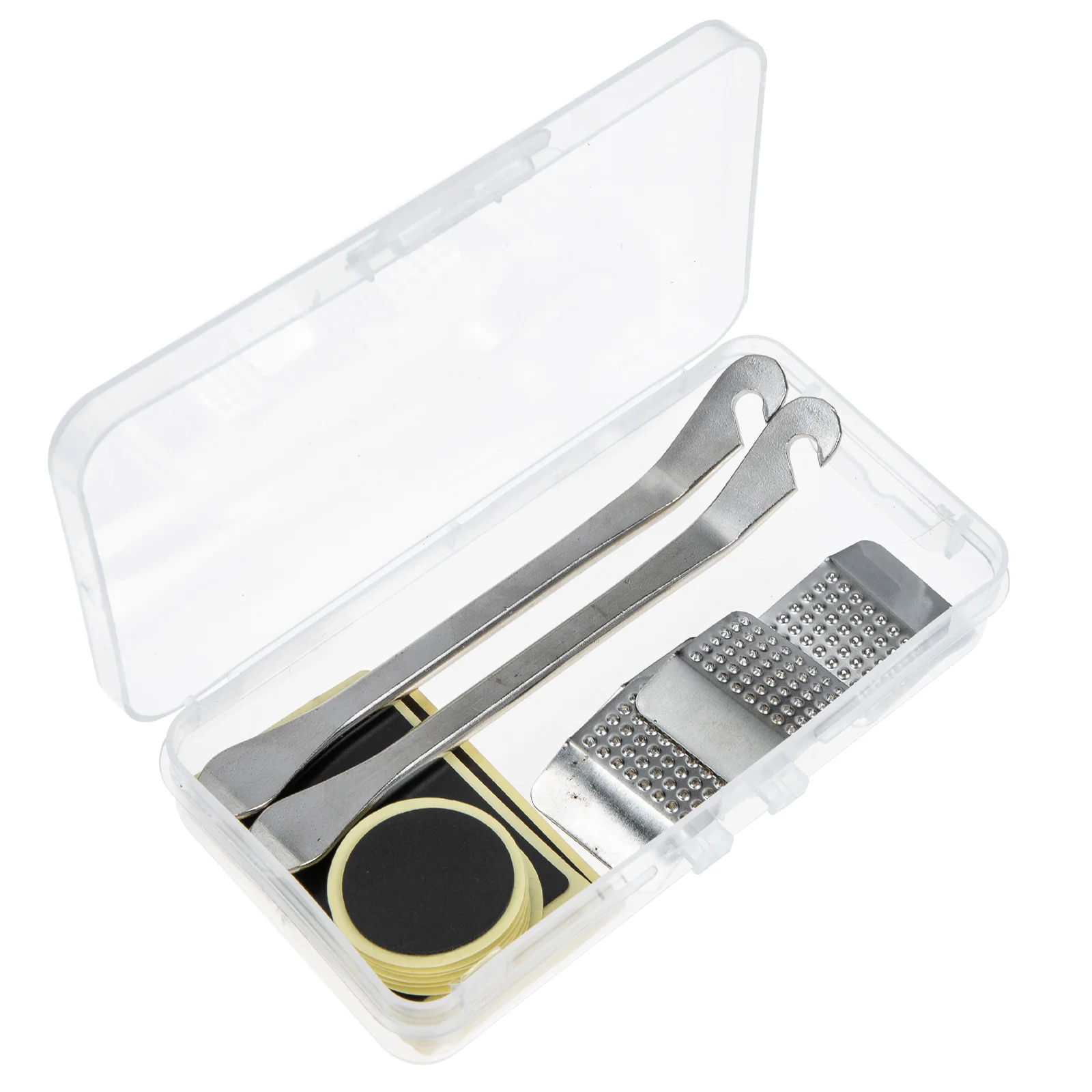 

Bike Tire Repair Kit Stainless Steel Patch Tools for Road Mountain Bicycles Tire Portable Emergency Rubber