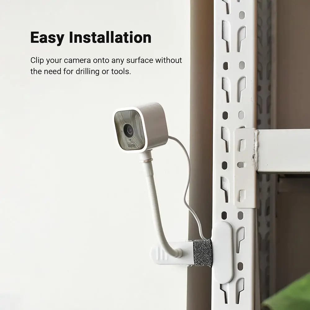 Clip Mount for Ring, Blink, Eufy, Nest, Wyze & Arlo - 15cm Gooseneck Arm, Flexible Clamp, Indoor/Outdoor view 5