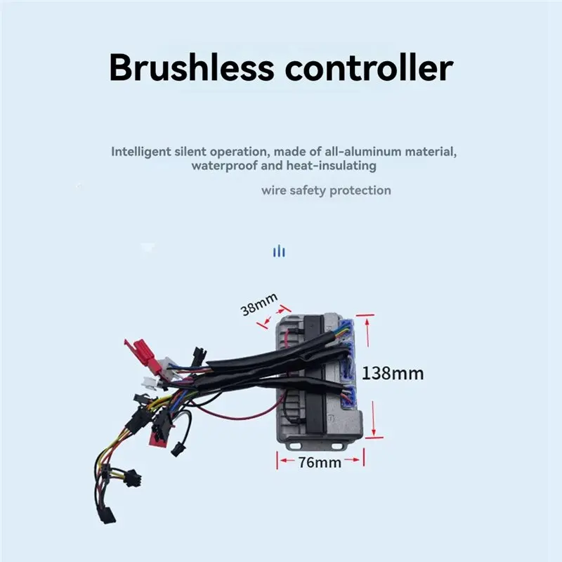 ABSY 電動自転車ブラシレスコントローラー 36V/48V/60V 500W GZ3 LCDディスプレイパネル付き 電動スクーターパーツ