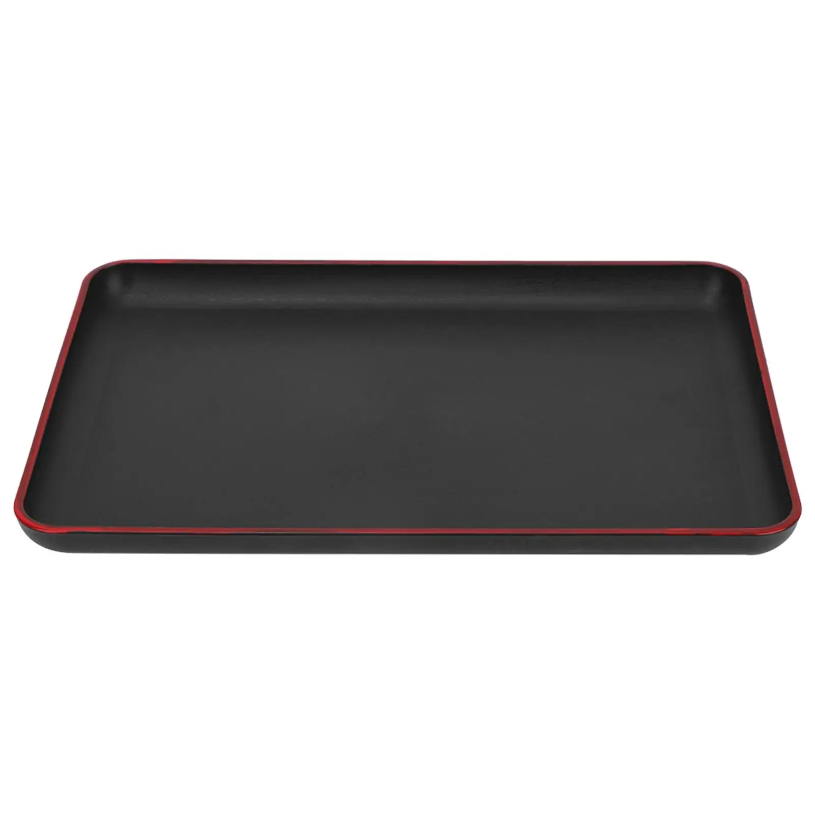 Japanese Rectangular Plastic Food Serving Tray - Ideal for Restaurants & Home, Decorative Storage & Drainage