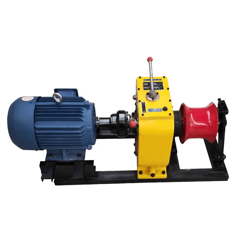 3T 5T Belt Driven Portable Electric Cable Winch for Civil Lifting Pulling Construction