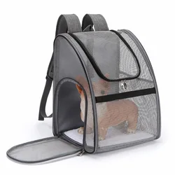 Factory Direct Pet Bag Dog Cat Folding Out Bag Pet Breathable Backpack Pet Box Backpack