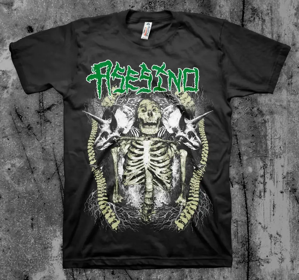 Asesino 'Skeleton' T Shirt  High Quality 100%Cotton Short Sleeve