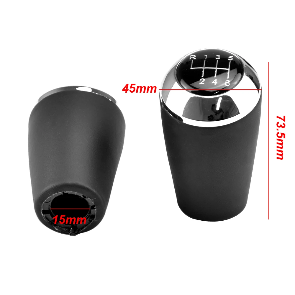 Leather 5/6-Speed Gear Shift Knob For MAZDA 3 BK BL 5 CR CW 6 II GH CX-7 ER MX-5 NC III 23 MT Leather Shifter Lever Arm Headball