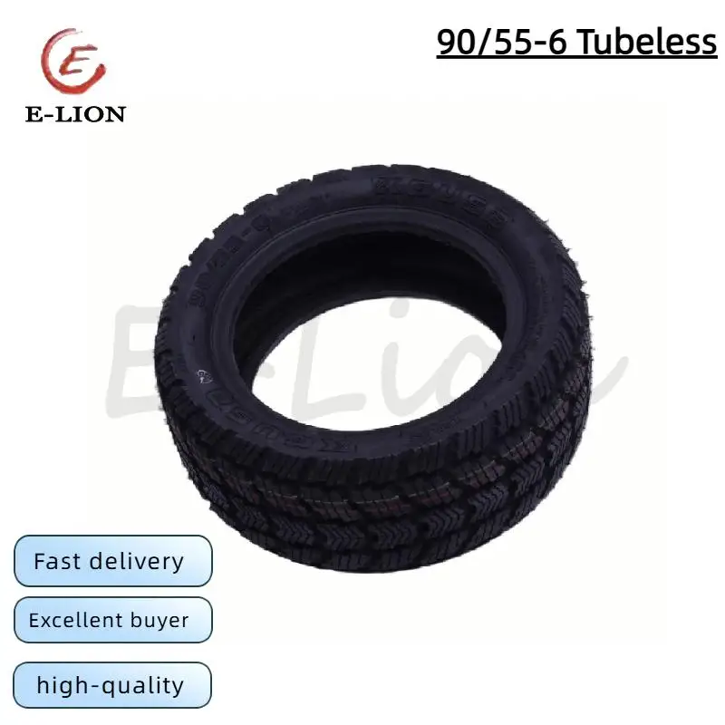 

Enhance your scooter's traction with these thickened off-road vacuum tires in size 90/55-6