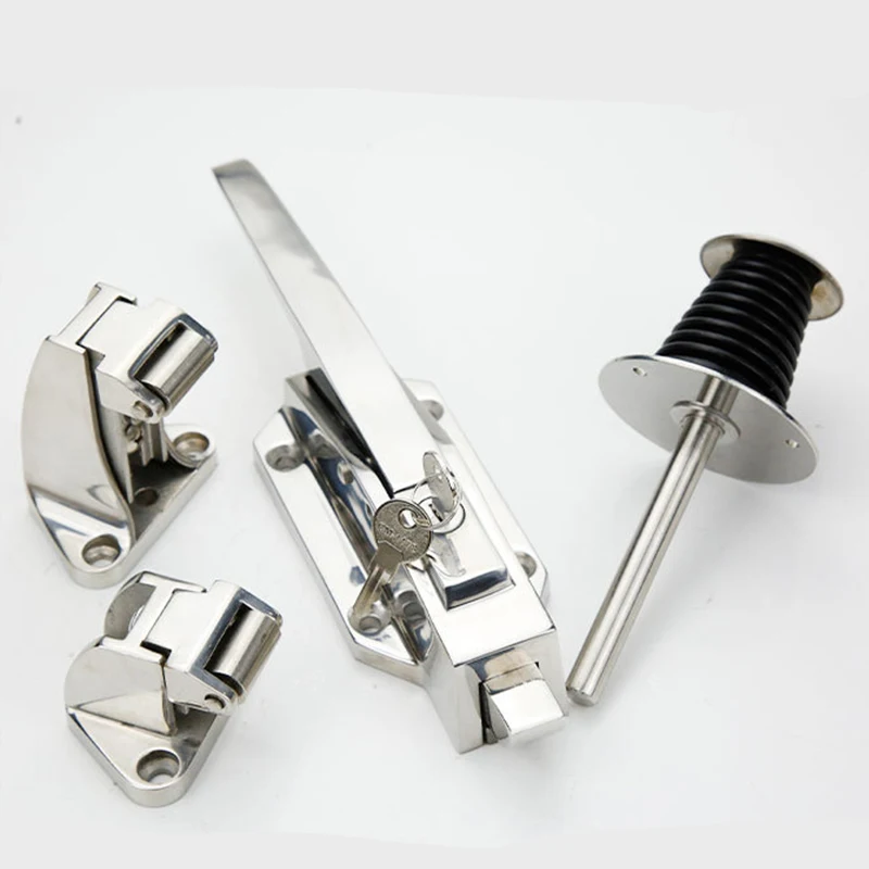 

Stainless Steel Oven Door Lock Freezer Lock Latch Handle Cold Storage Door Lock Oven Flat Door Handle Accessories