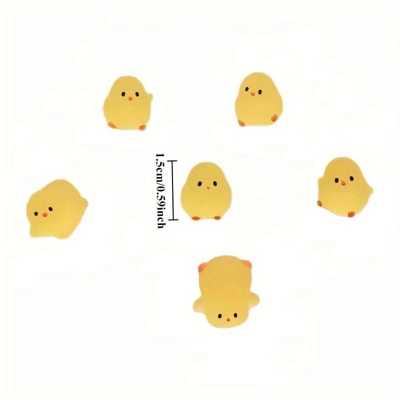 10-30 قطعة صغيرة الإسفار الدجاج الطحلب لعبة Microlandscape مصغرة الفرخ التماثيل الجنية إكسسوارات الحديقة ديكور المنزل الحرف