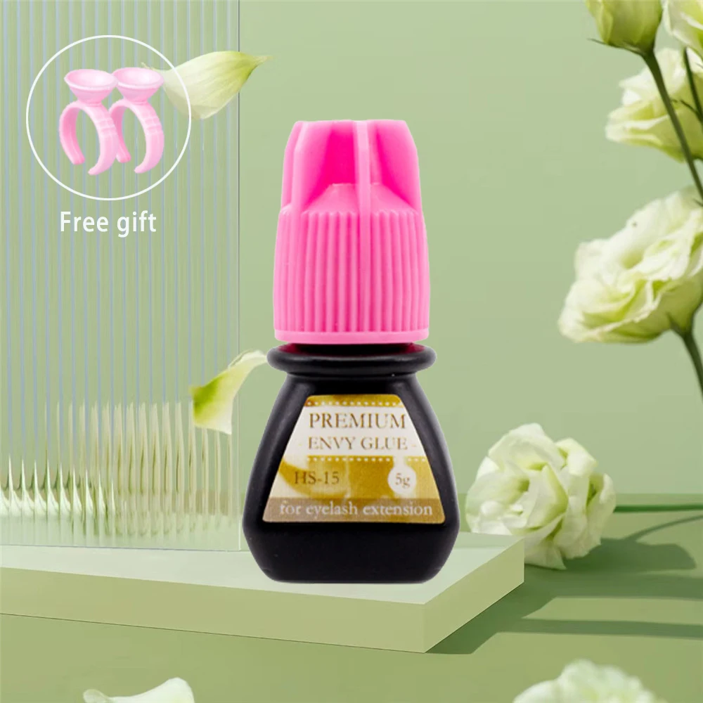 Korea Black Eyelash Extension Glue Strong Adhesive 0.5s HS 15 Envy Lash Glue With Eyelash Extension Glue