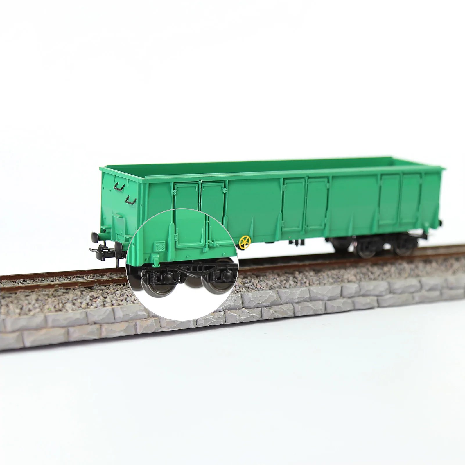 Modelo Bogies do Psyllium da borda alta, escala do ho 1:87, rodados do metal DC, HP0687, 4 PCes