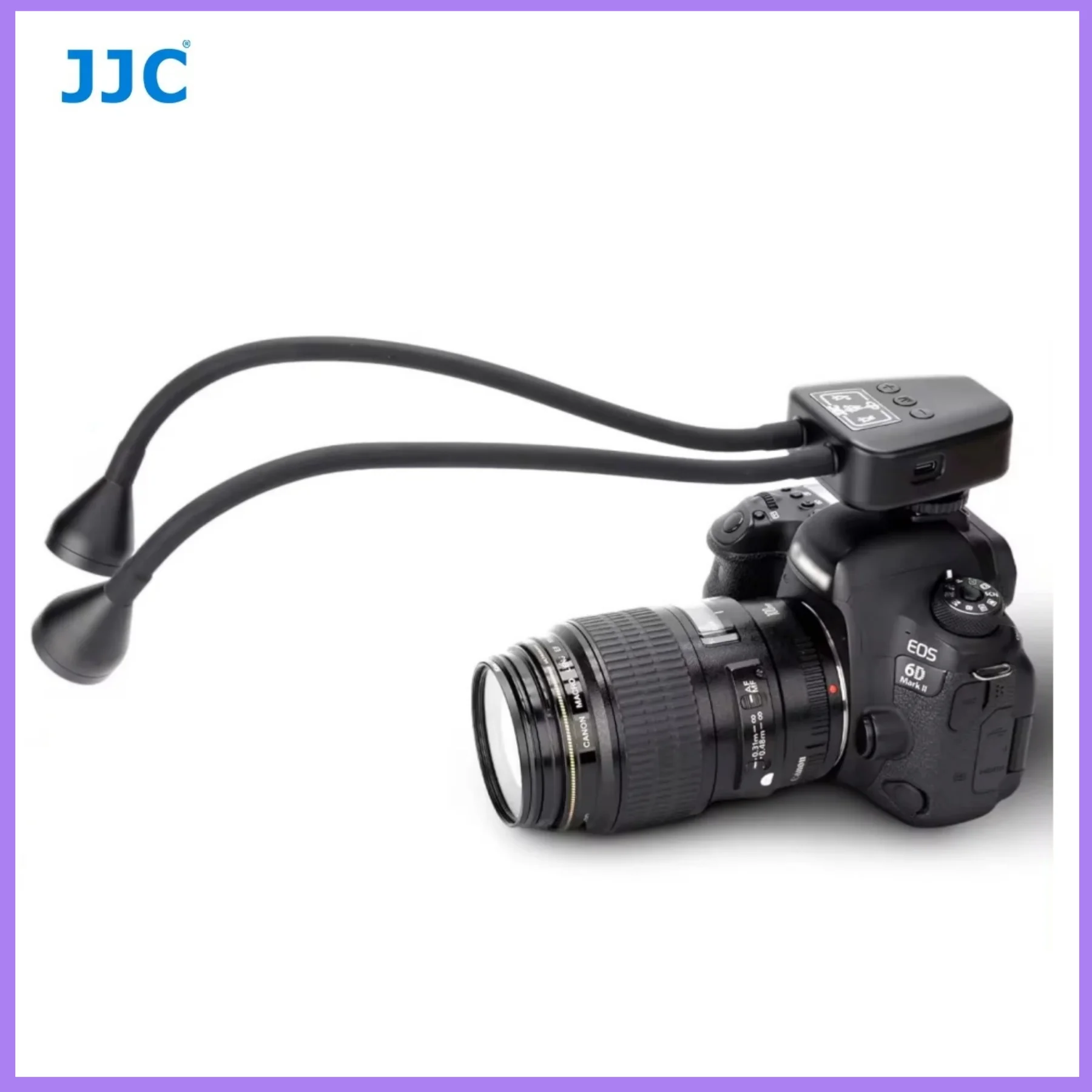 JJC LED Macro Arm Light Macro Photography Lighting with 10 Level Ajustable Brightness for Canon Nikon Sony Olympus Fujifilm DSLR
