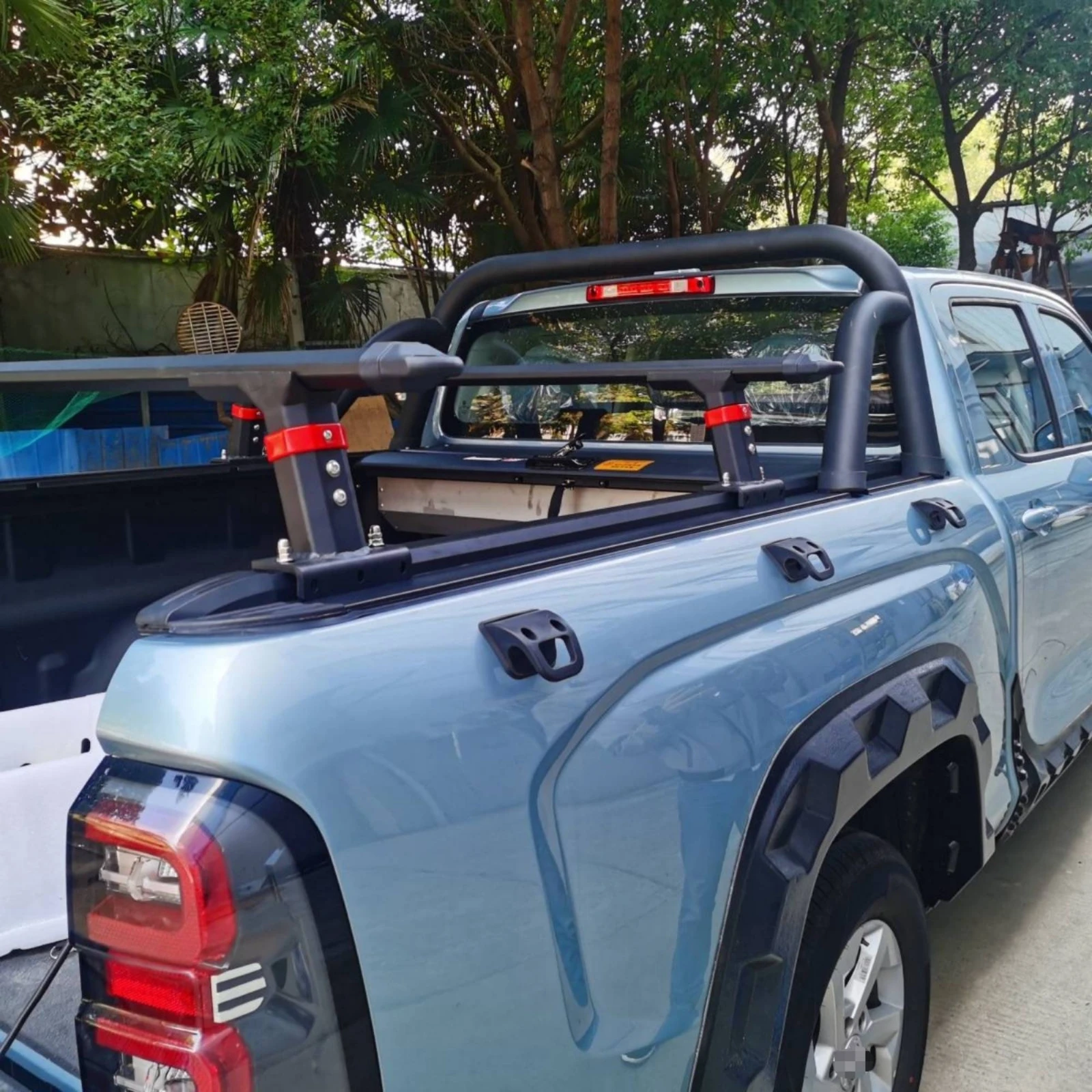 Pickup Bed Rack with Clamps Sleek Pickup Truck Cross Crossbars Crossbar Rack Compact for Campers, Camping, Travel