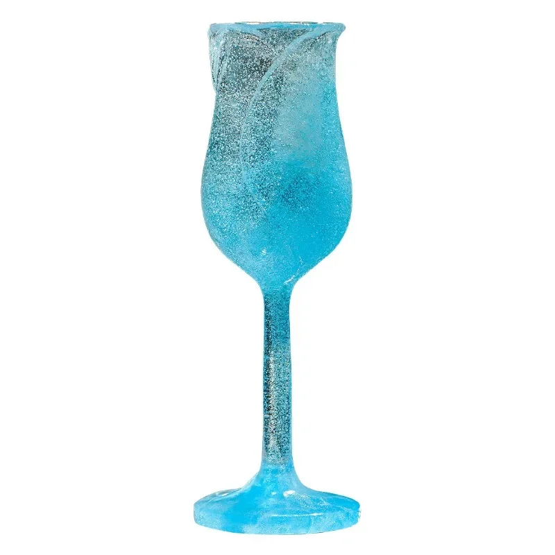 Powdered glass red wine glasses, goblets, wine utensils, thickened colored wine glasses