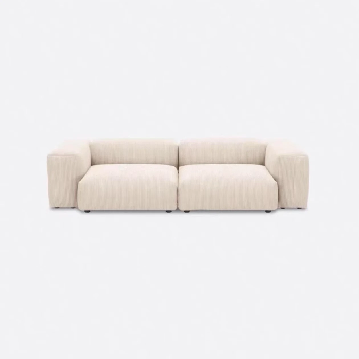 

Japanese wabi sandy wind lazy sofa can lie down and sleep small apartment corduroy fabric living room square combination sofa
