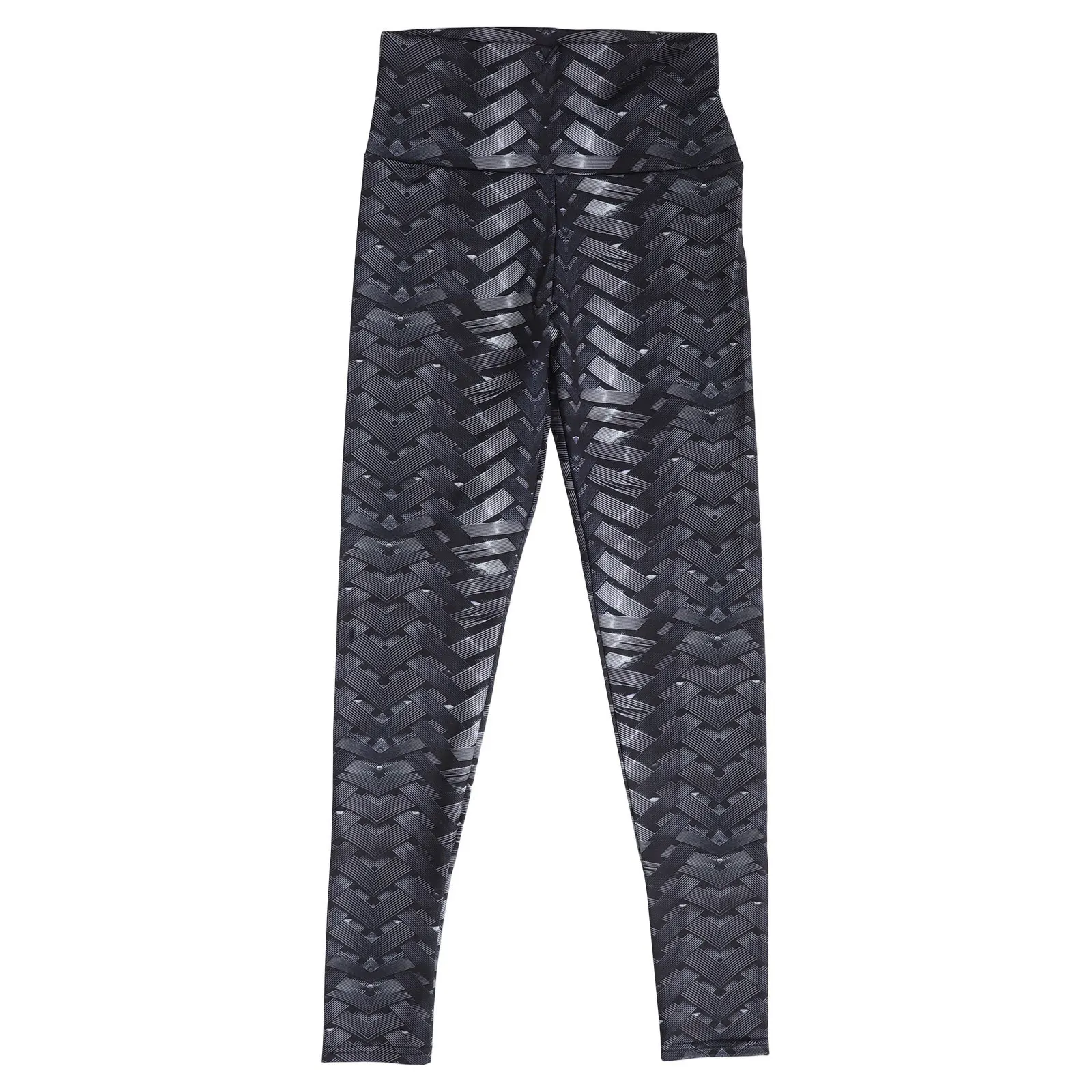 

High Waisted Woven Digital Print Yoga Pants Women Stretchy Soft Leggings Gym Workout Fitness Running Apparel Gym Trousers