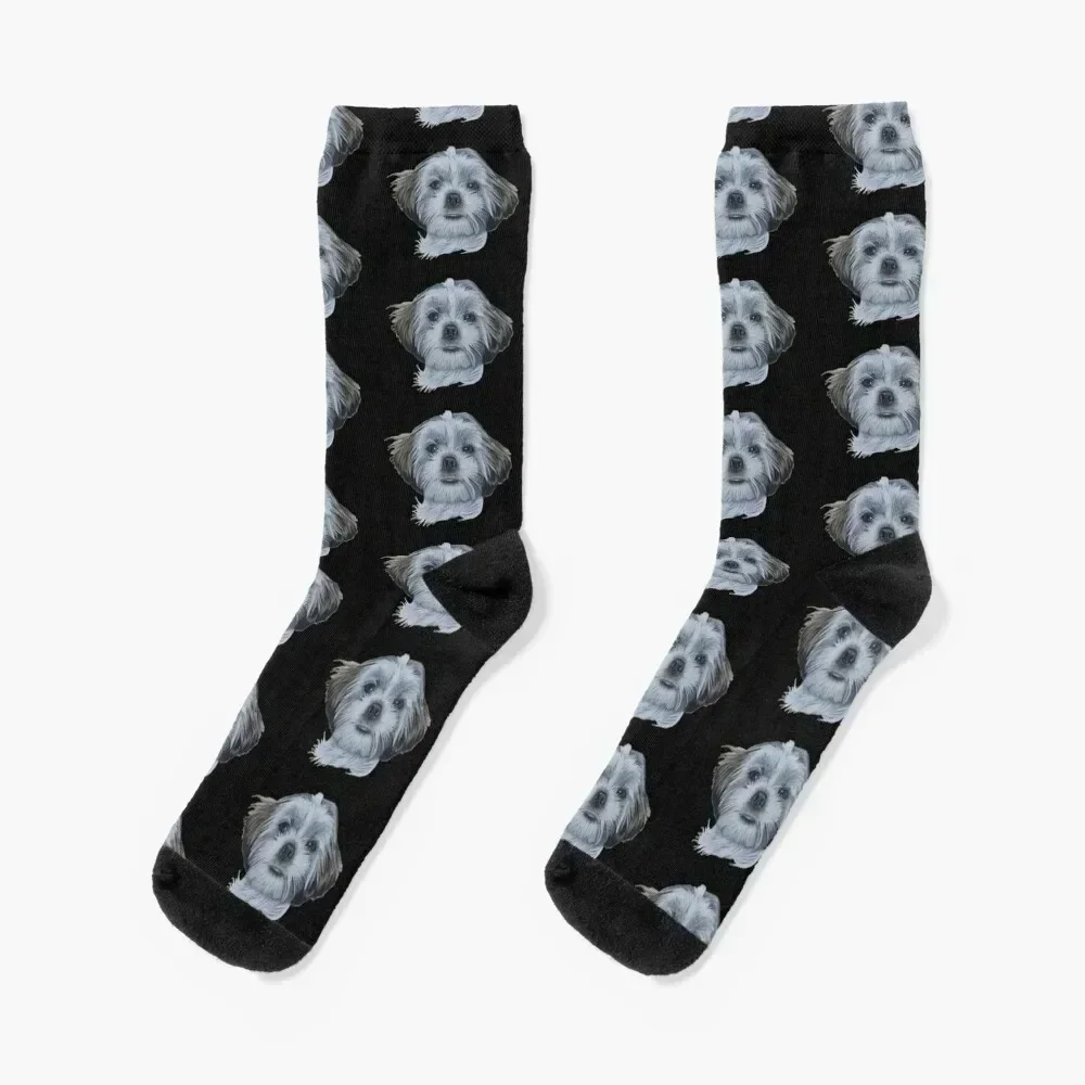 

A Shih Tzu Socks Rugby christmass gift loose happy Socks Female Men's Stockings essential hiking Socks Female Men's