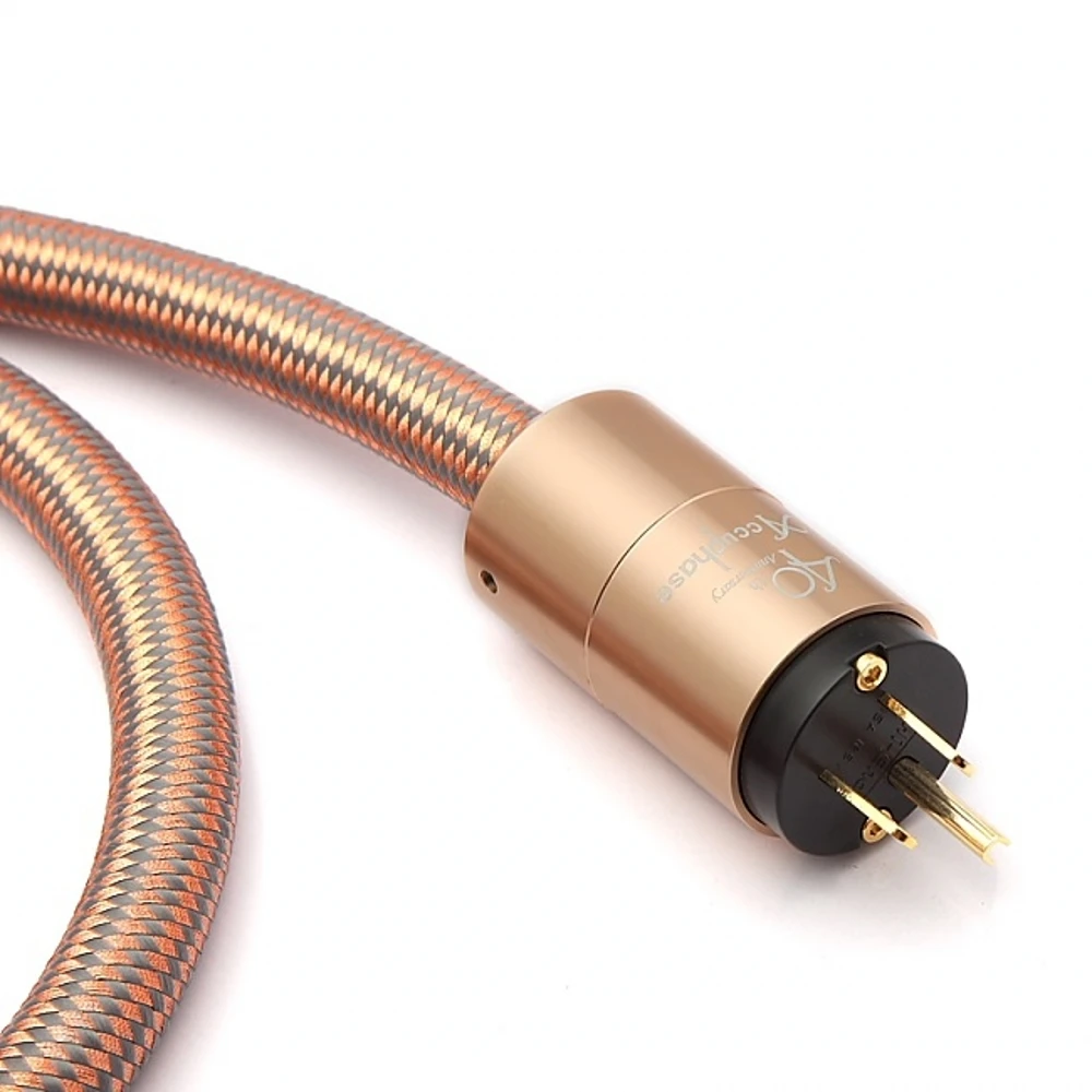 HI End ​Accuphase 40th Anniversary Edition Schuko EU Power Cord US ver / Australia 3 Pin Plug AC power cable 240V