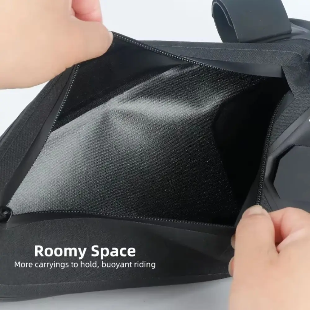 Universal 2L Bicycle Triangle Bag Waterproof MTB Bike Frame Front Tube Bag Cycling Large Capacity Cycling Pouch