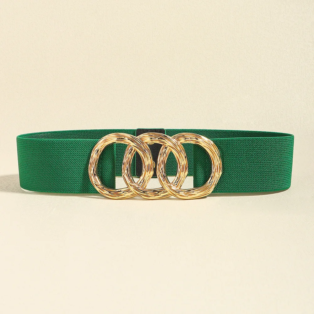 ファッションシンプルなバックルウエストベルト弾性ベルト衣類アクセサリーウエストシール韓国スタイルウエストストラップ多用途