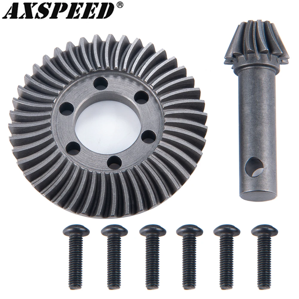 

Стальные шестерни оси дифференциала AXSPEED 12T 43T для 1/6 AXIAL SCX6 AXI05000 JLU AXI05001 Trail Honcho RC Багги Автомобильные аксессуары