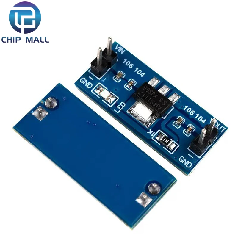 Módulo de alimentação Step-Down Stabilizer Board, AMS1117-3.3V-1.2V 1.8V 1.5V 2.5V, 10pcs