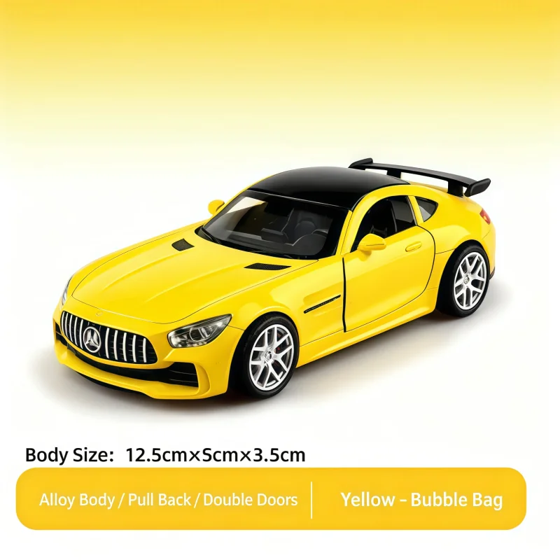 1/36 alloy sports car model, pull-back alloy racing car toy car, double door super sports car, holiday gift, view 6