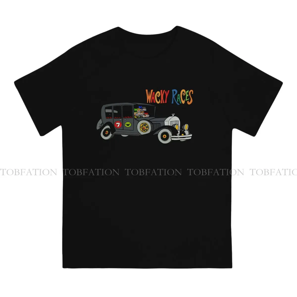 Car Unique TShirt Wacky Races Casual T Shirt 100% Cotton Summer Stuff For Adult