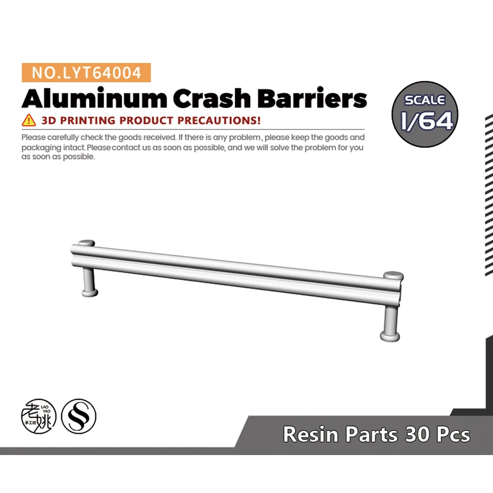 Yao's Studio LYT004 Aluminum Crash Barriers For Model Railroads Display Prop WWII WAR GAMES